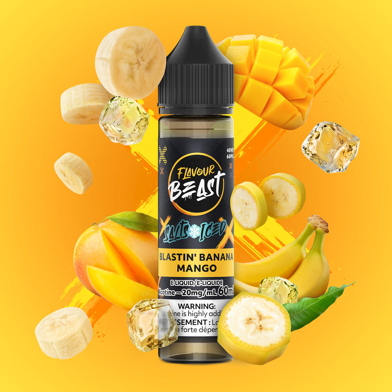 SALTBASE FLAVOUR BEAST BLASTIN' BANANA MANGO ICED