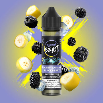 SALTBASE FLAVOUR BEAST BLAZIN' BANANA BLACBERRY ICED