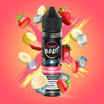 SALTBASE FLAVOUR BEAST STR8 UP Strawberry BANANA ICED