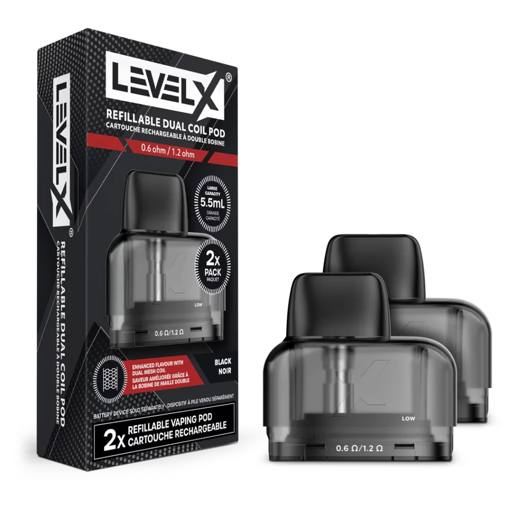 Level X Refillable Dual Coil Pod 2/Pk