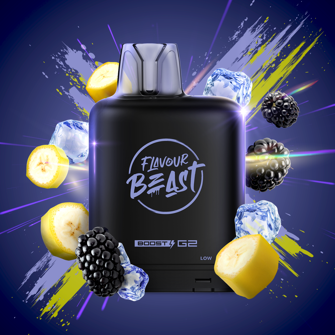 Level X Flavour Beast boost G2 - Blazin' Banana Blackberry