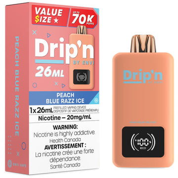 DRIP'N 70K Peach Blue Razz Ice
