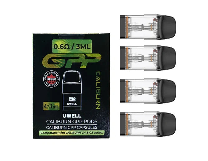 Uwell Caliburn GPP Replacement Pods - 4 x 3mL pack