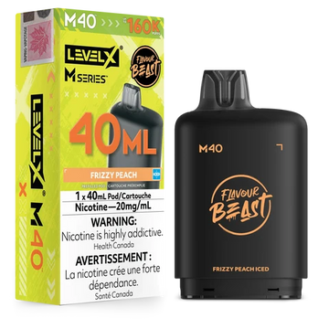 Level X M Series 40ml Pod 160K -Frizzy Peach Iced
