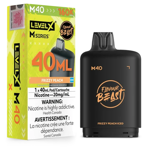 Level X M Series 40ml Pod 160K -Frizzy Peach Iced