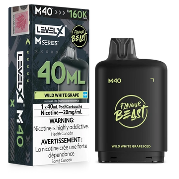 Level X M Series 40ml Pod 160K - Wild White Grape Iced