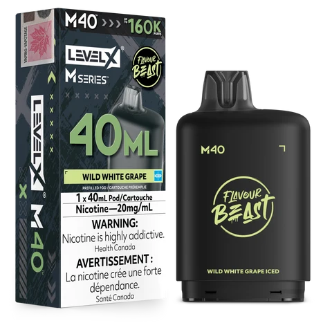 Level X M Series 40ml Pod 160K - Wild White Grape Iced