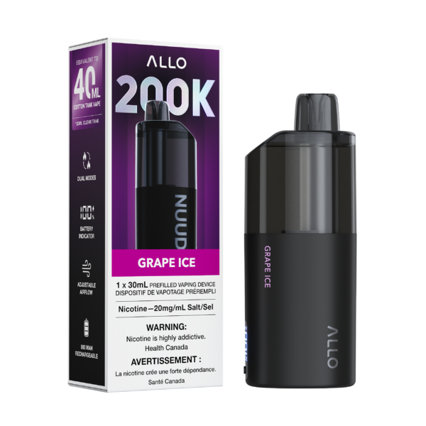 Allo Nuud 200K - Grape Ice