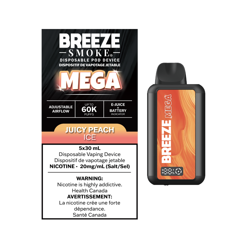 BREEZE MEGA 60k- Juicy peach ice