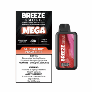 BREEZE MEGA 60k-Strawberry peach mint