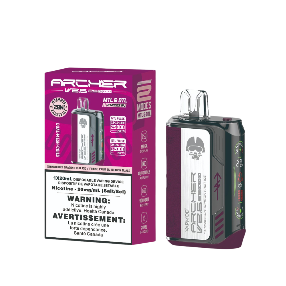 ARCHER VAPMOD 25k STRAWBERRY DRAGON FRUIT ICE