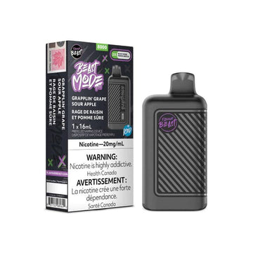 Flavour Beast BEAST MODE 8000 Grapplin Grape Sour Apple Iced
