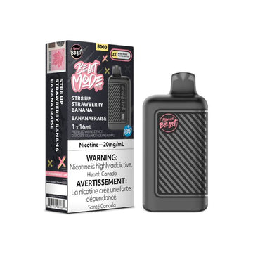 Flavour Beast BEAST MODE 8000 Str8 Up StrawberryBanana Iced