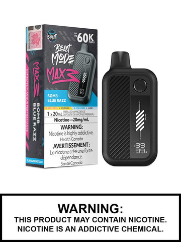 FLAVOUR BEAST BEAST MODE MAX 3 60K - Bomb Blue Razz