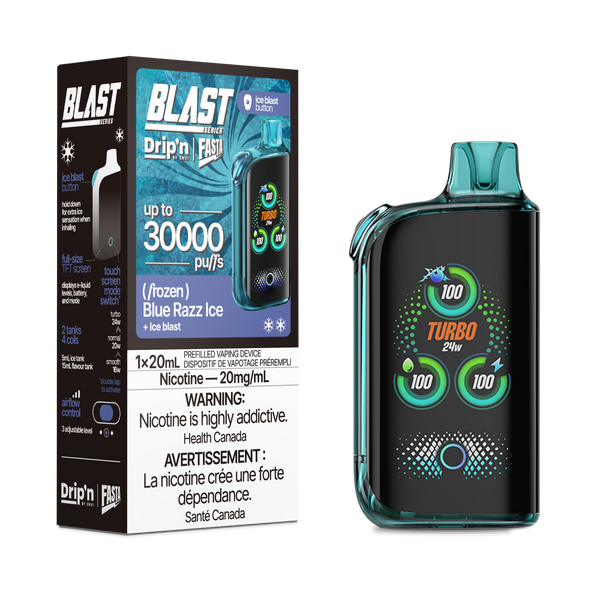 Drip'n Blast 30K Blue Razz Ice