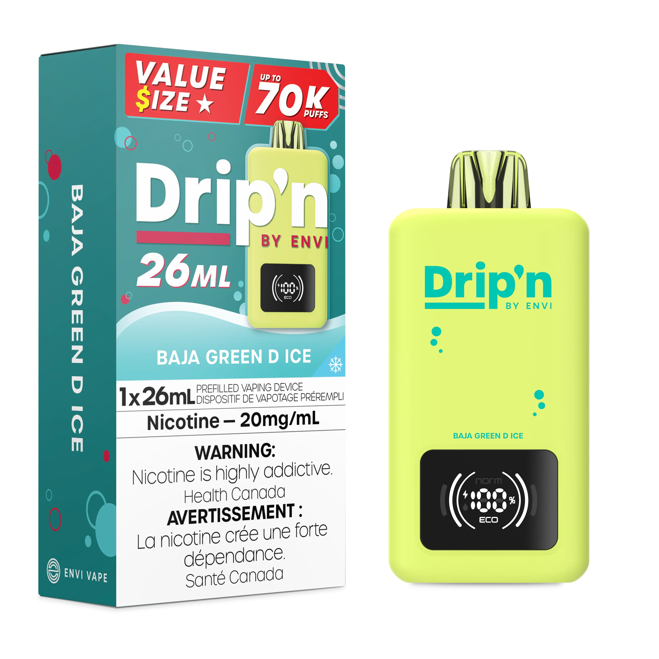 DRIP'N 70K Baja Green D Ice