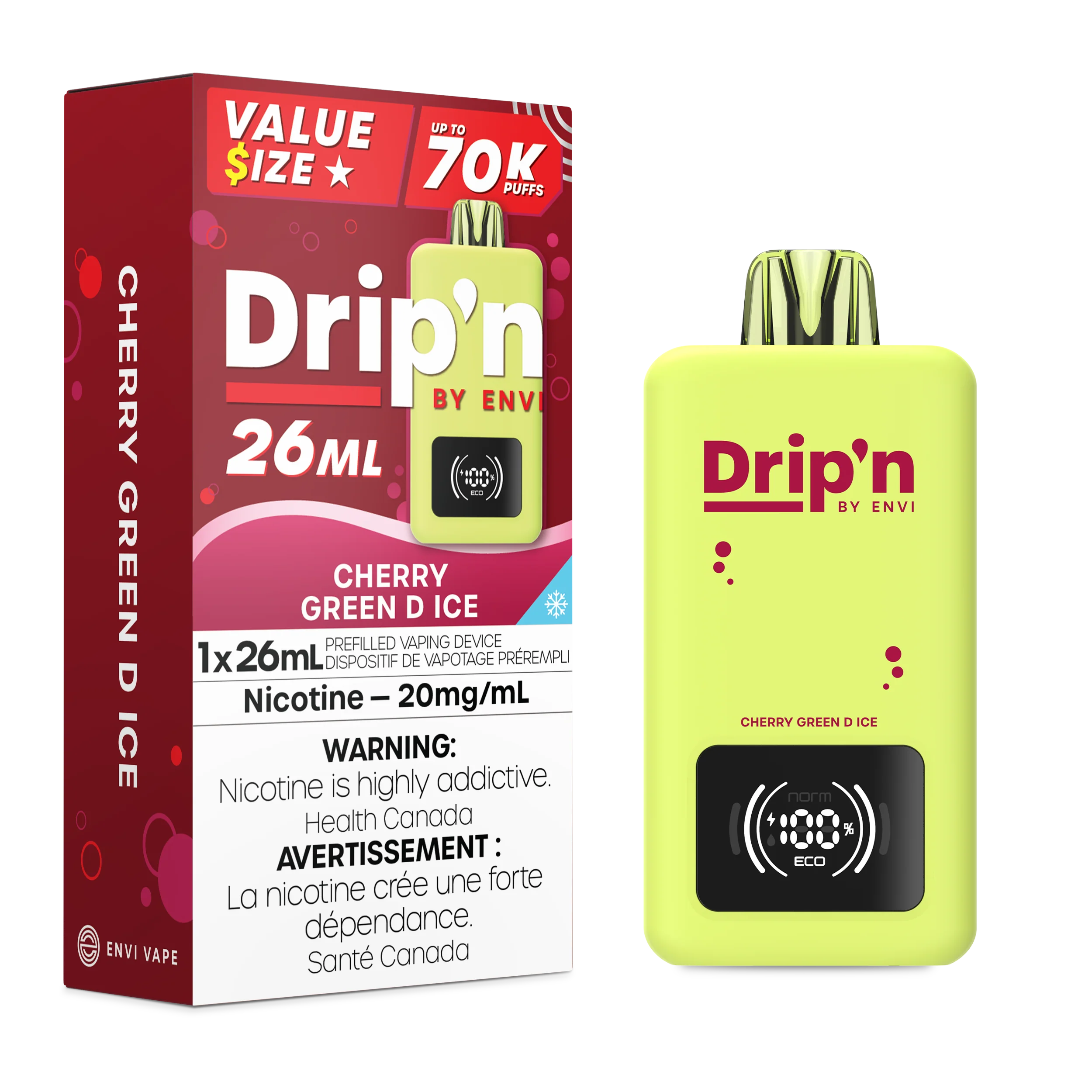 DRIP'N 70K Cherry Green D Ice