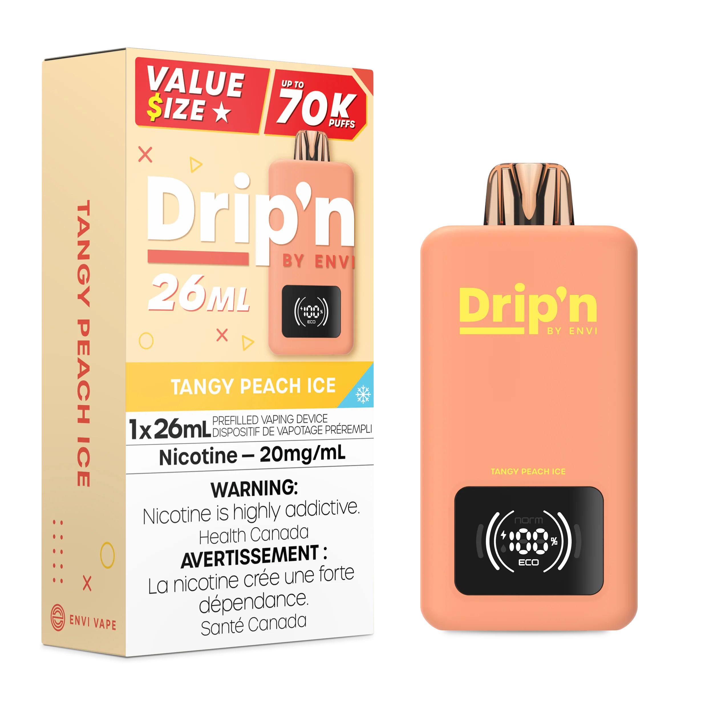 DRIP'N 70K Tangy Peach Ice