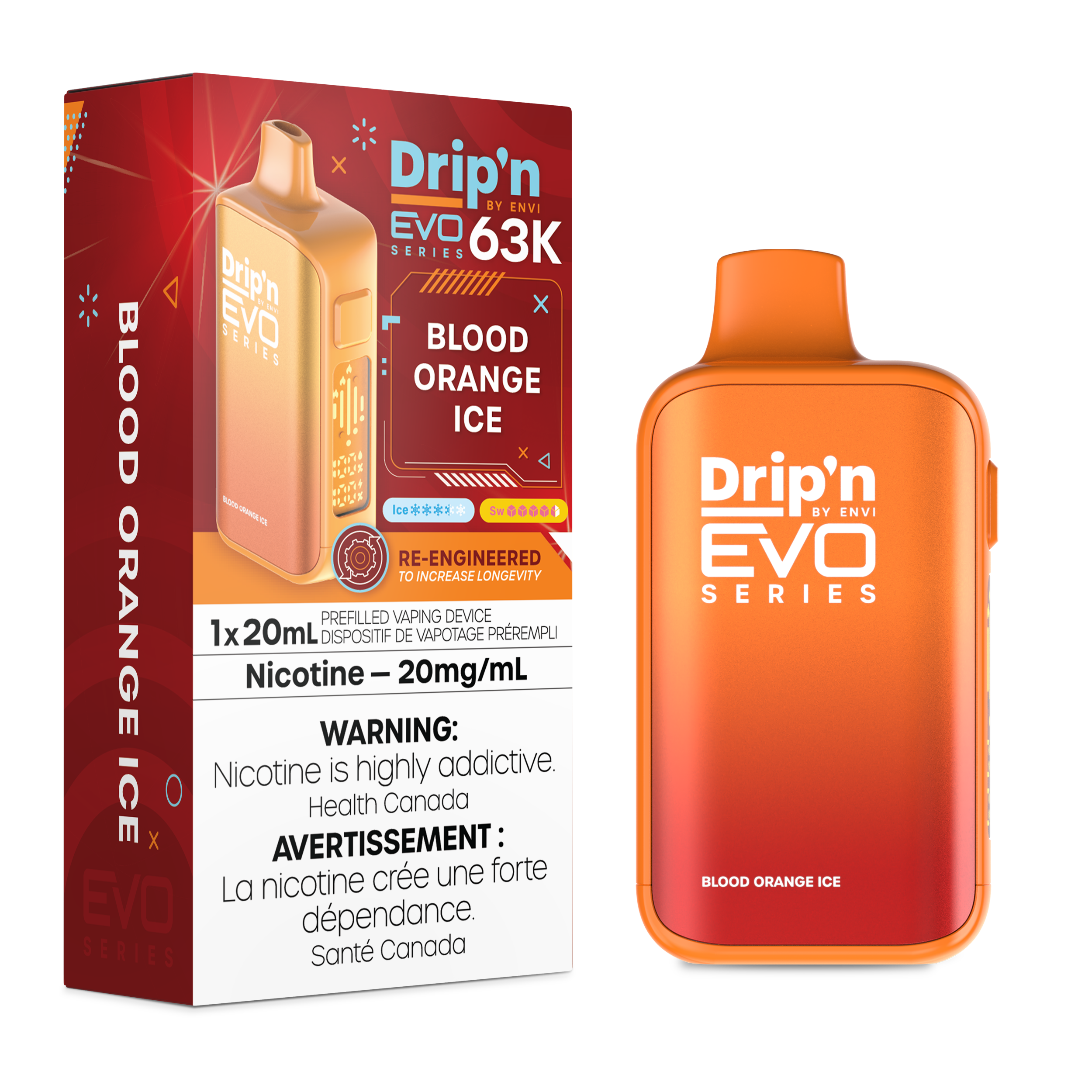 DRIP’N 63K –  BLOOD ORANGE ICE