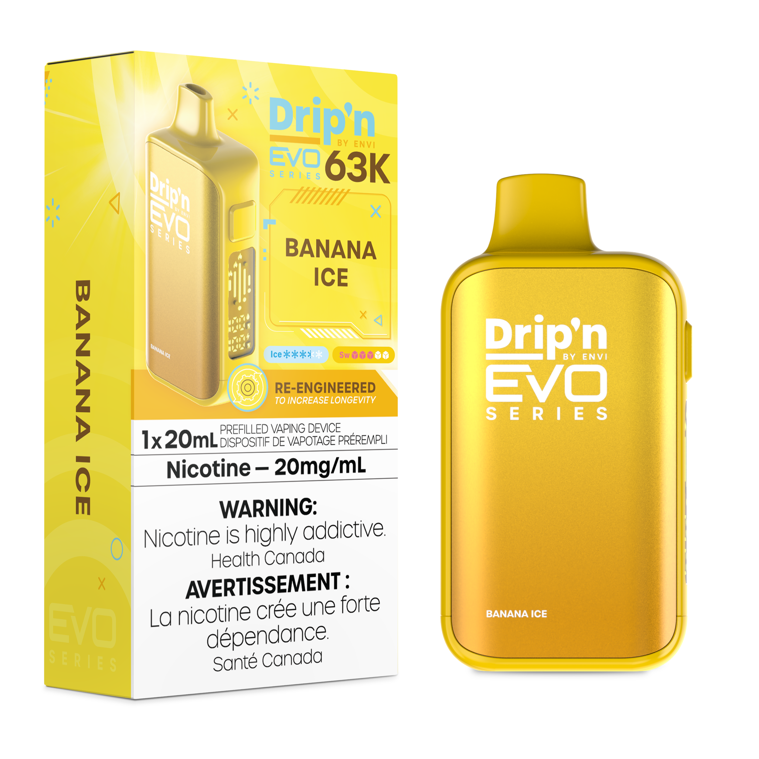 DRIP’N 63K –  BANANA ICE