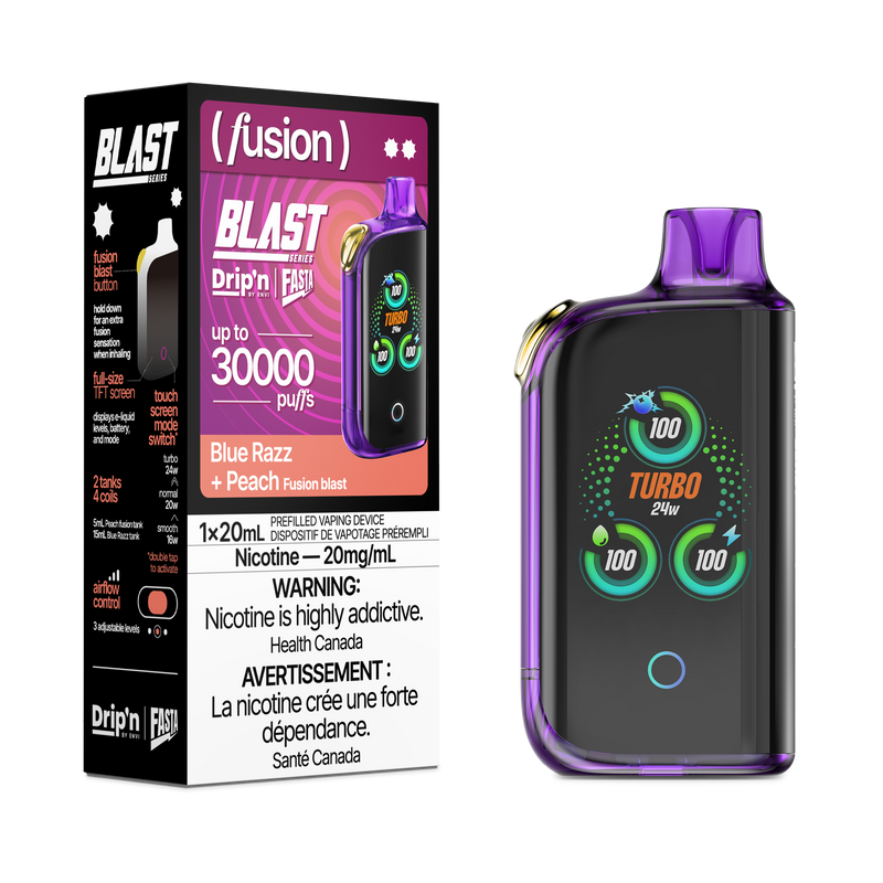 Drip'n Blast 30K Blue Razz + Peach