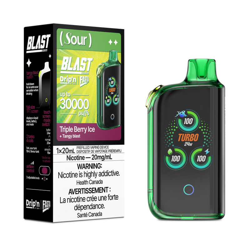 Drip'n Blast 30K Triple berry ice (sour)