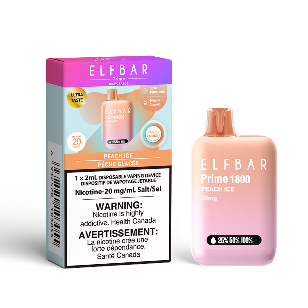 ELFBAR PRIME 1800 – Peach Ice