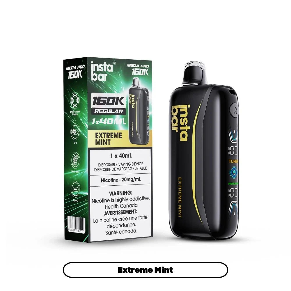 INSTA BAR MEGA PRO 160K - Extreme Mint