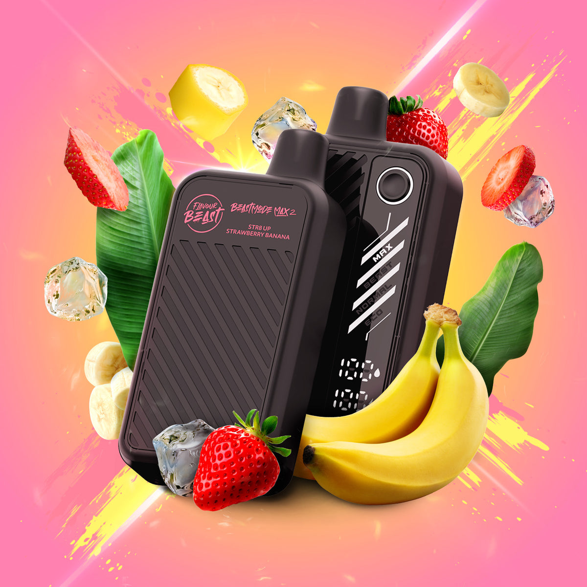Flavour Beast Beast Mode Max 2 Str8 up strawberry banana