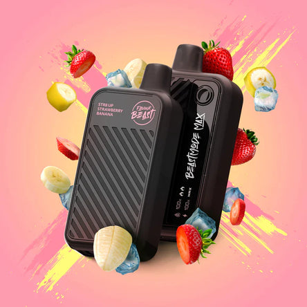 FLAVOUR BEAST 18K MAX STR8 UP StrawberryBanana