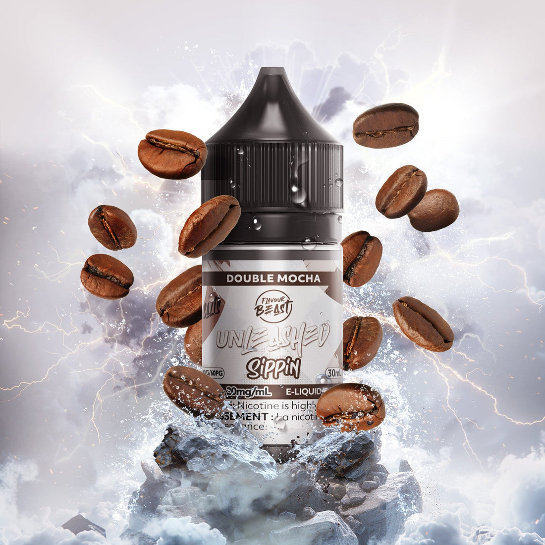 SALTBASE Flavour Beast E-Liquid Unleashed Sippin Double Mocha