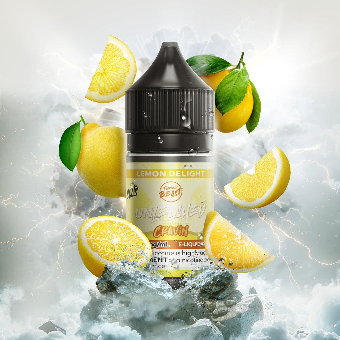 SALTBASE Flavour Beast E-Liquid - Unleashed Cravin Lemon Delight