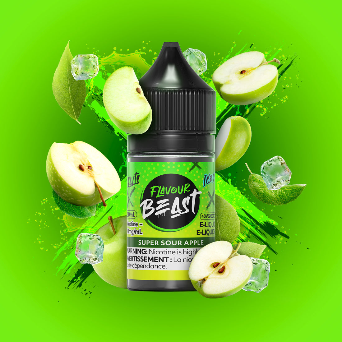 SALTBASE FLAVOUR BEAST SUPER SOUR APPLE