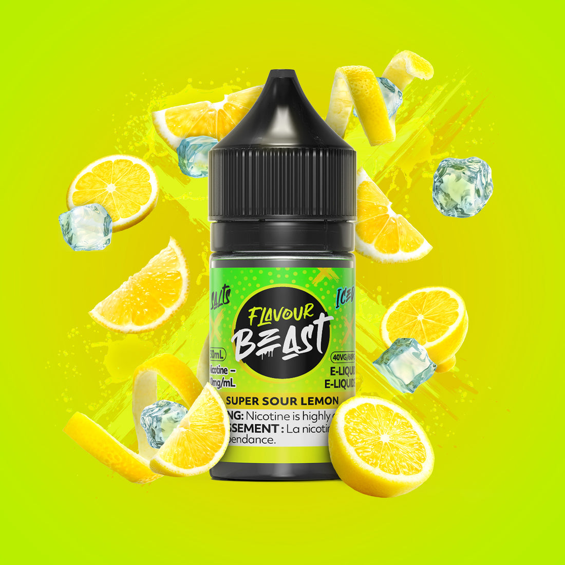 SALTBASE FLAVOUR BEAST SUPER SOUR LEMON