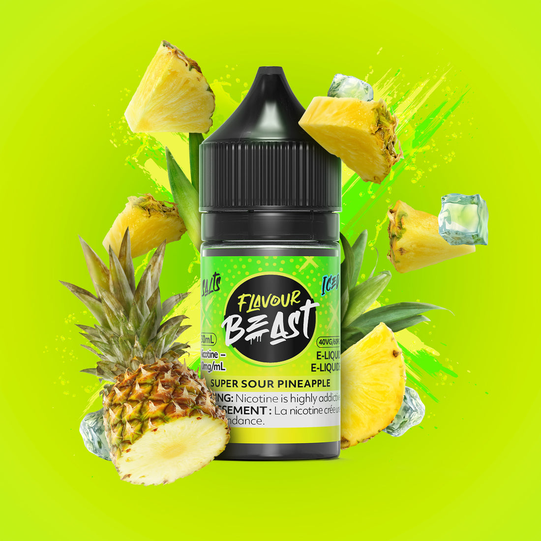 SALTBASE FLAVOUR BEAST SUPER SOUR PINEAPPLE