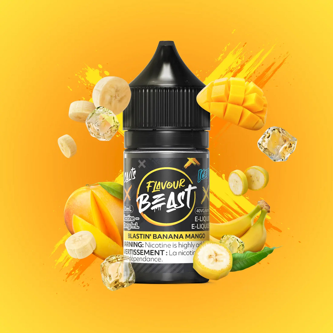 SALTBASE FLAVOUR BEAST BLASTIN' BANANA MANGO ICED