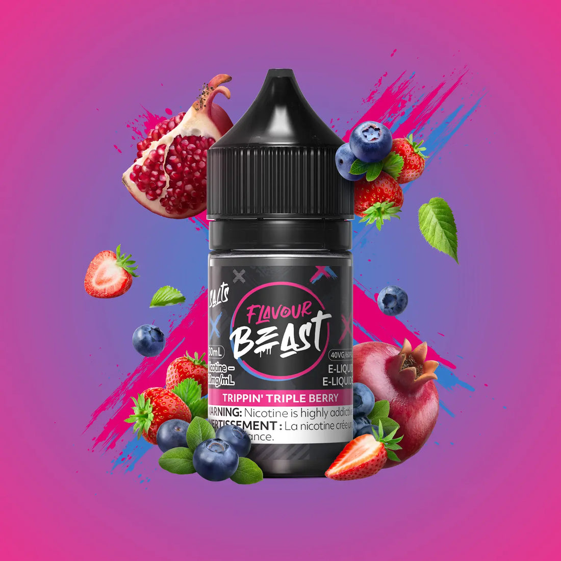 SALTBASE FLAVOUR BEAST TRIPPIN' TRIPLE BERRY