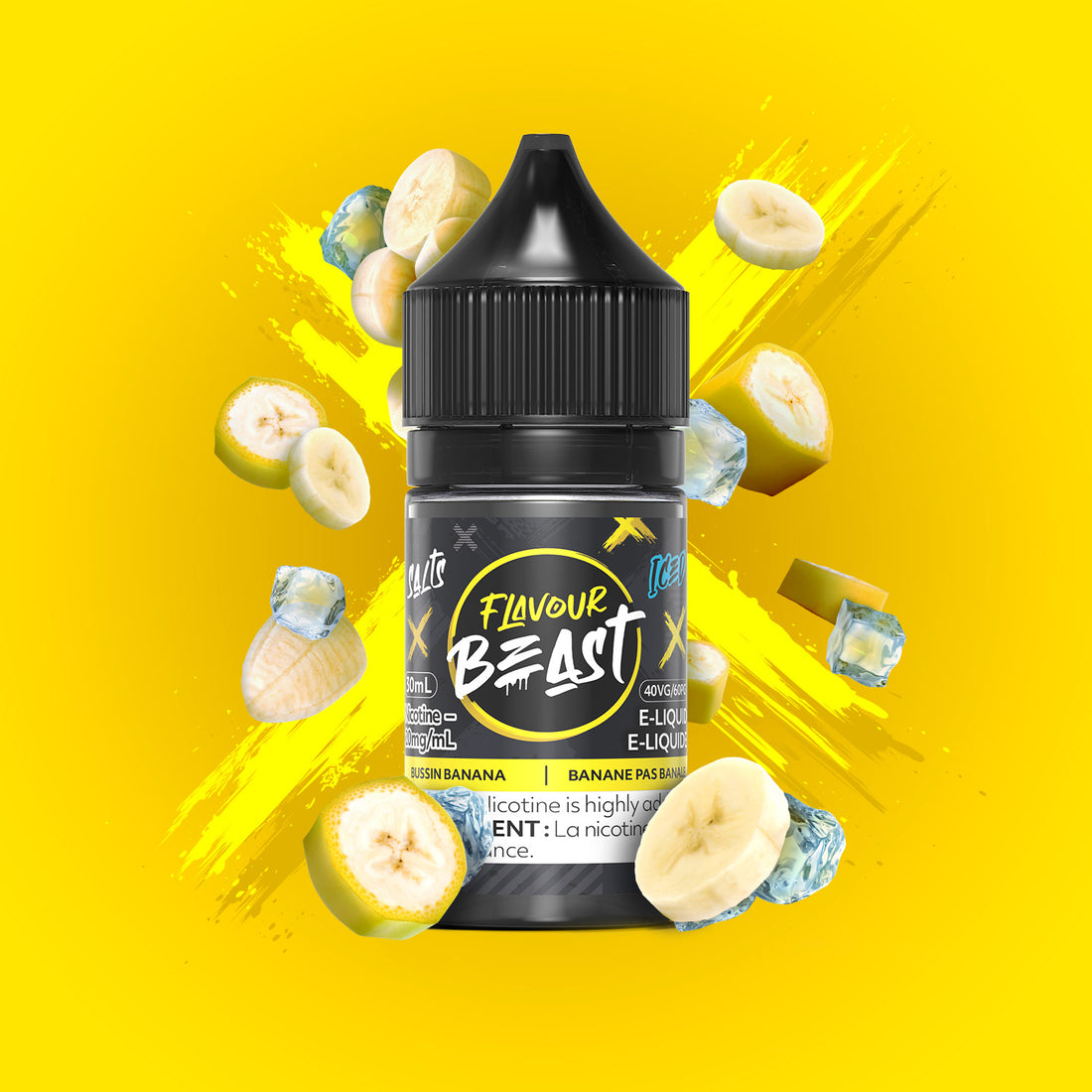 SALTBASE FLAVOUR BEAST  Bussin Banana Iced