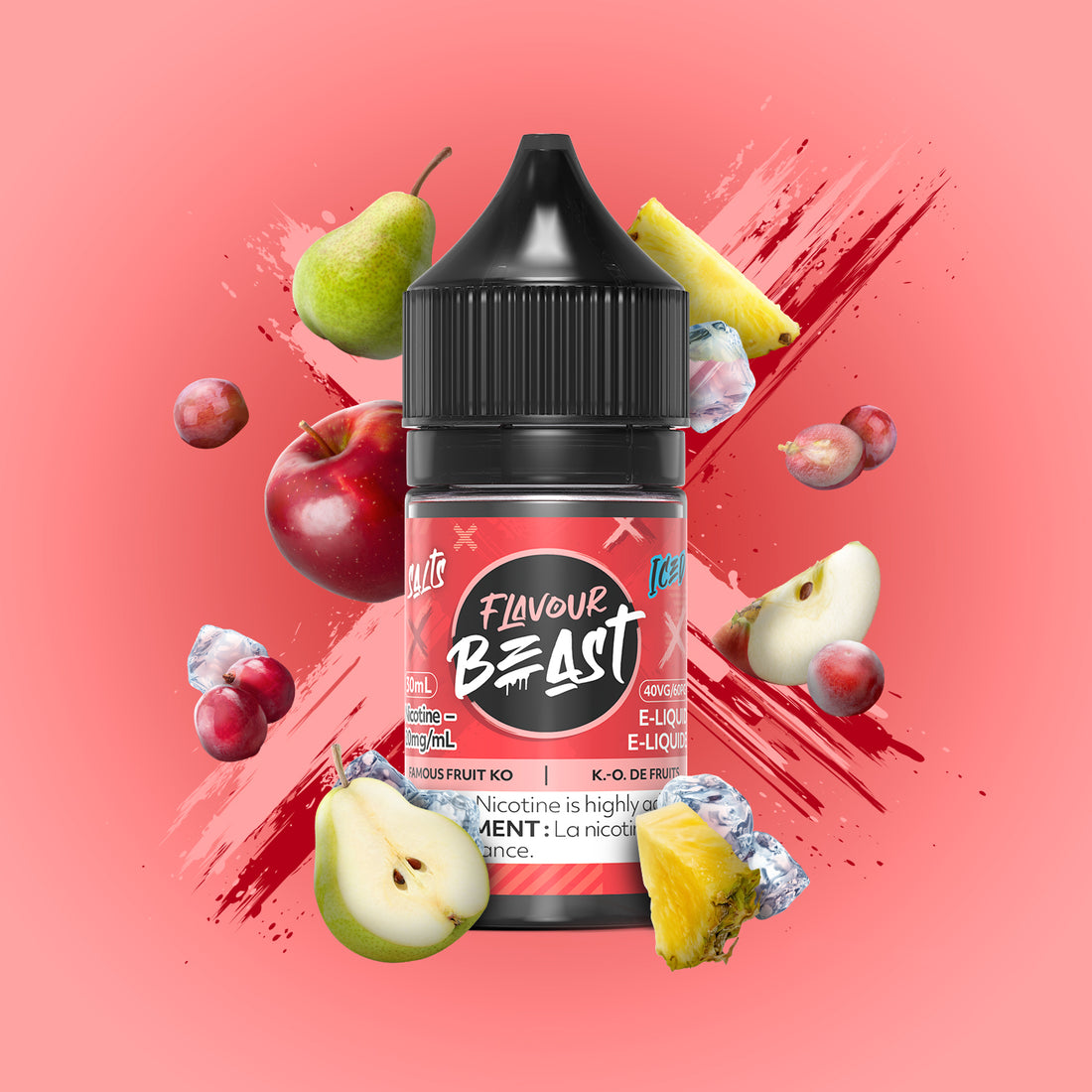 SALTBASE FLAVOUR BEAST  Famous Fruit KO Iced