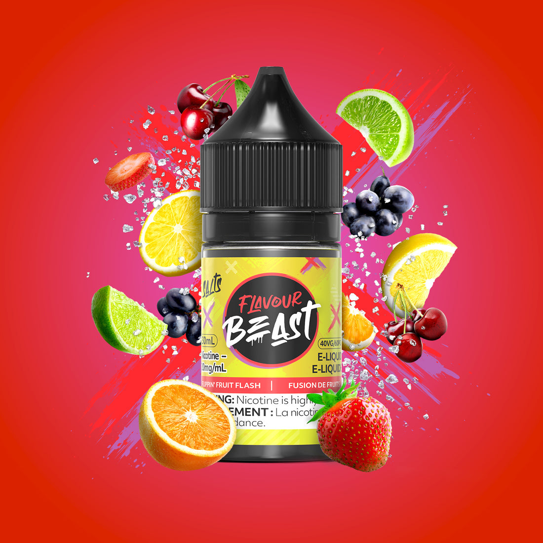 SALTBASE FLAVOUR BEAST FLIPPIN' FRUIT FLASH