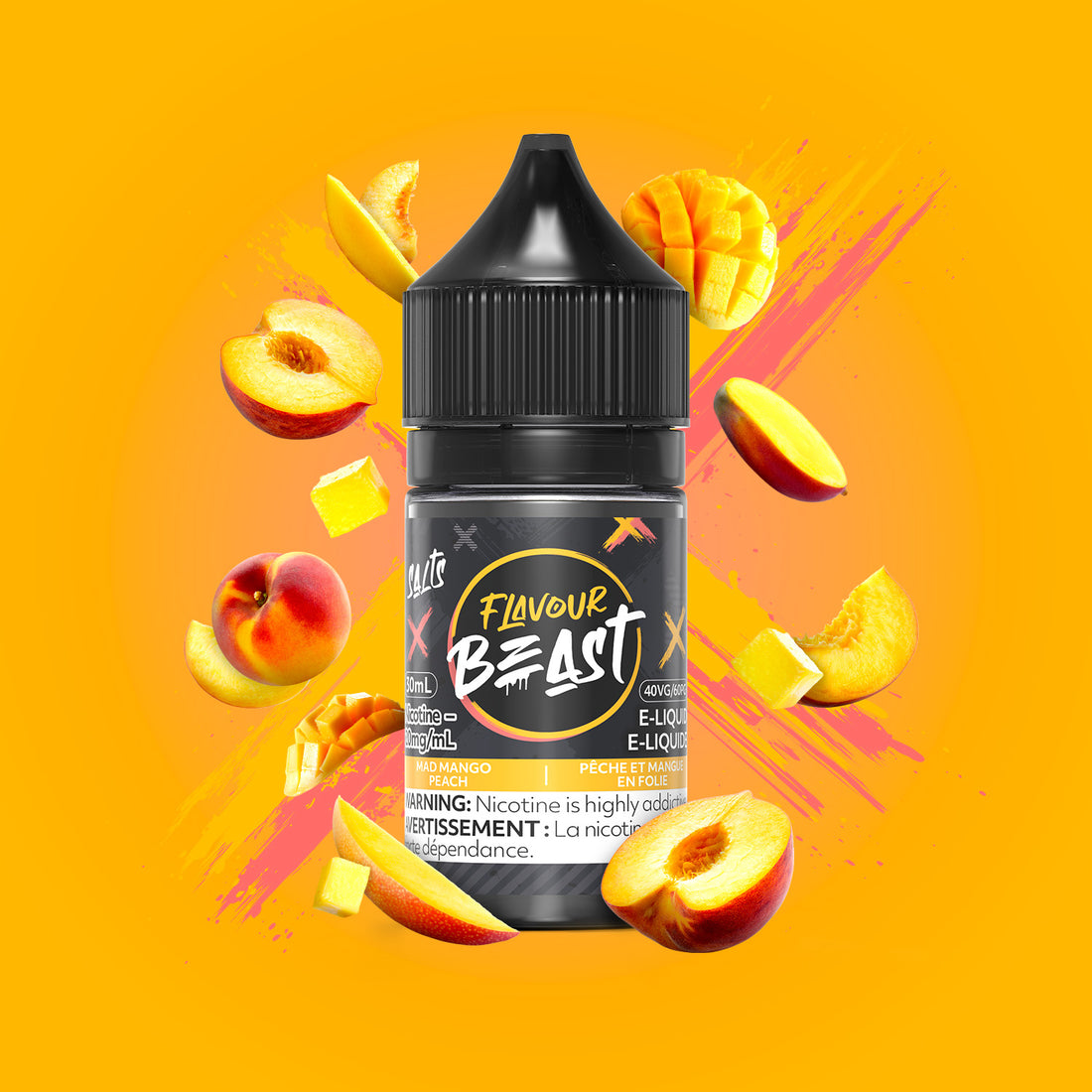 SALTBASE FLAVOUR BEAST MAD MANGO PEACH