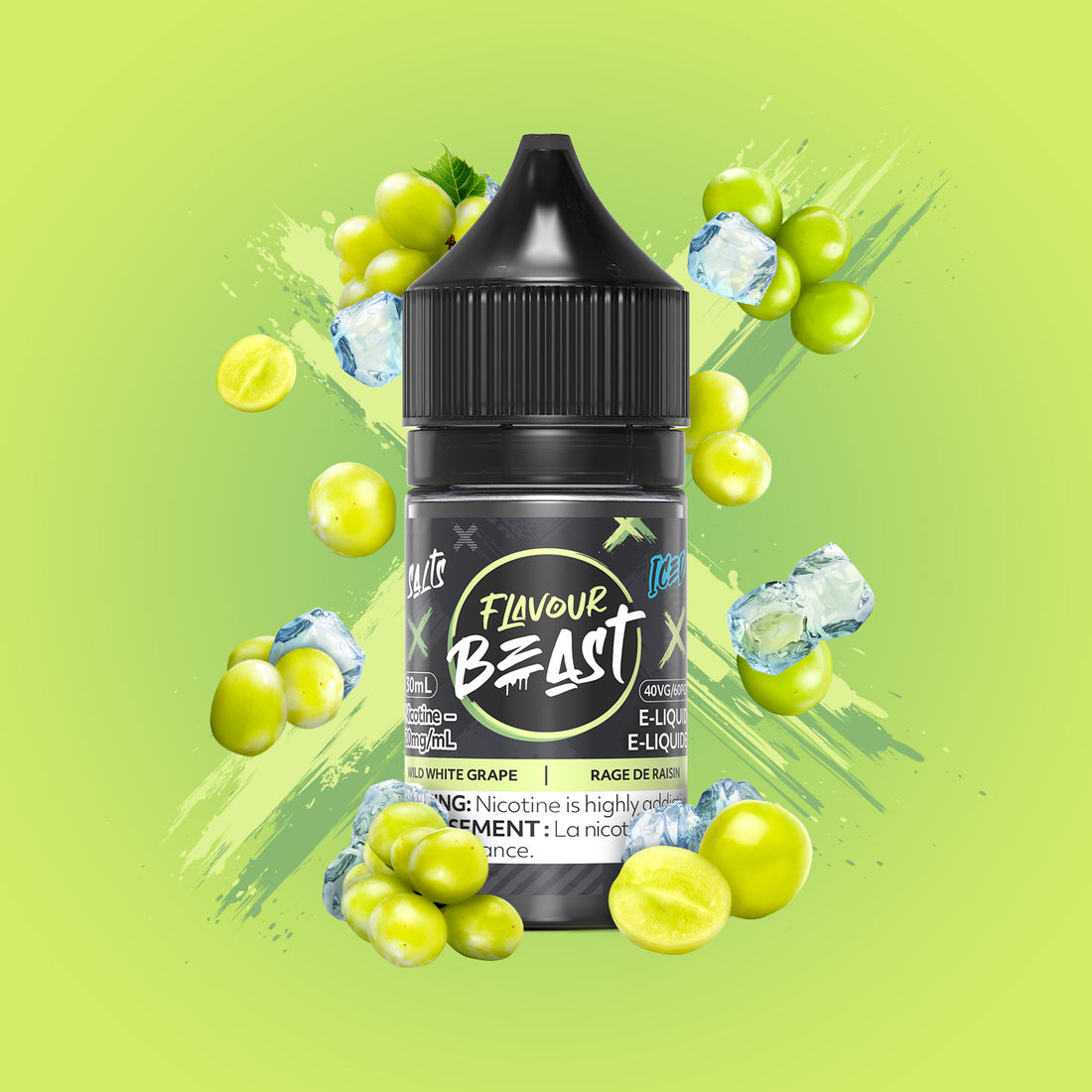 SALTBASE FLAVOUR BEAST WILD WHITE GRAPE ICED