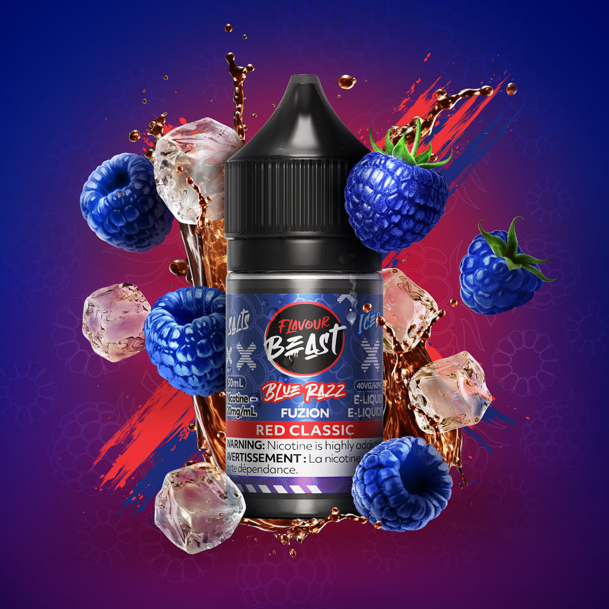 Flavour Beast Fuzion Blue Razz Fuzion Red Classic Iced