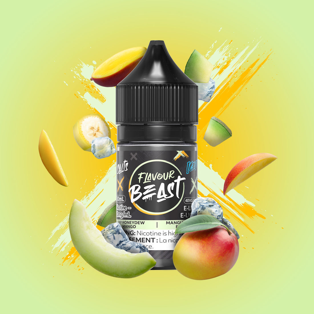 SALTBASE FLAVOUR BEAST HIP HONEYDEW MANGO ICED