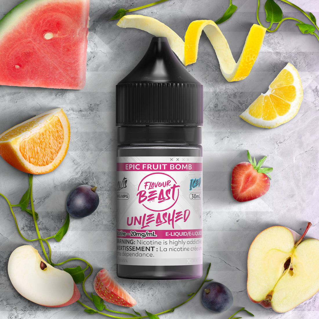 SALTBASE FLAVOUR BEAST UNLEASHED EPIC FRUIT BOMB