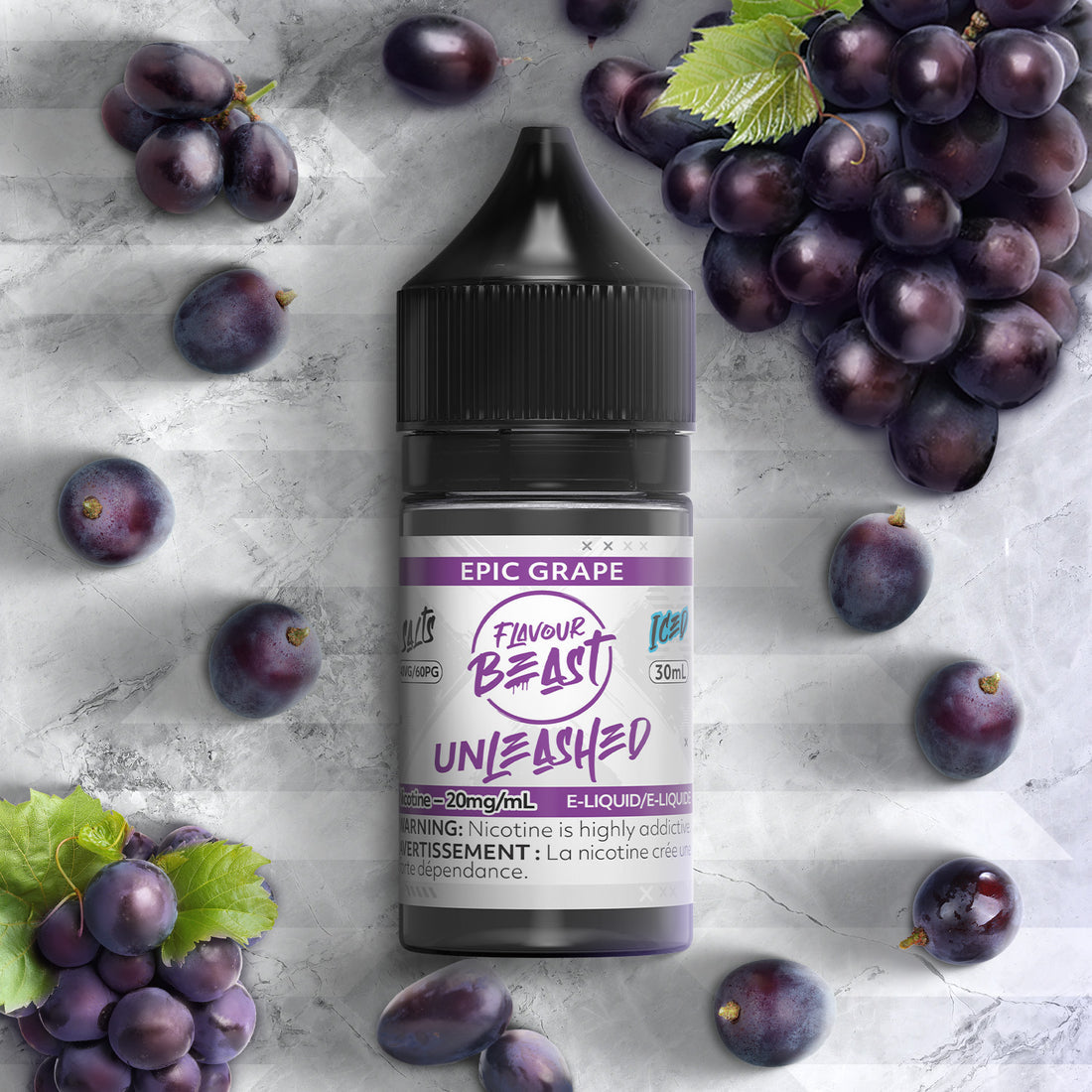 SALTBASE FLAVOUR BEAST UNLEASHED EPIC GRAPE