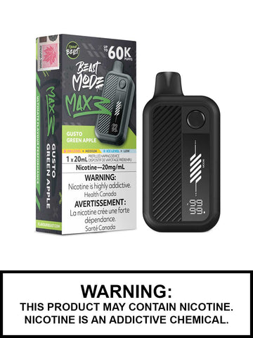 FLAVOUR BEAST BEAST MODE MAX 3 60K - Gusto Green Apple