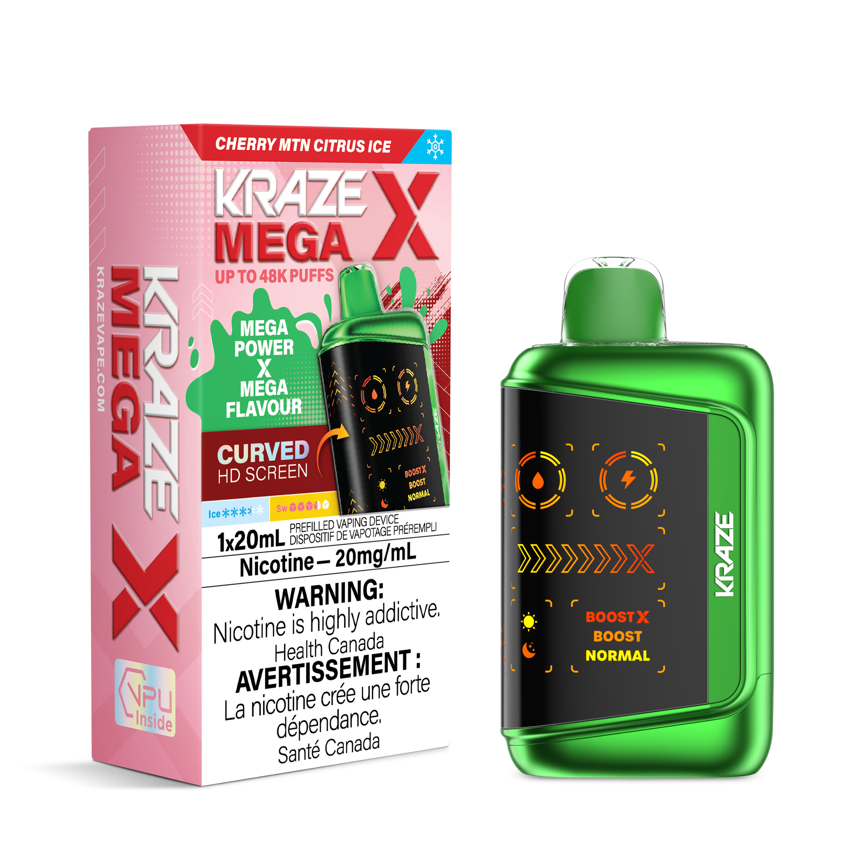 KRAZE MEGA 48K - CHERRY MTN CITRUS ICE