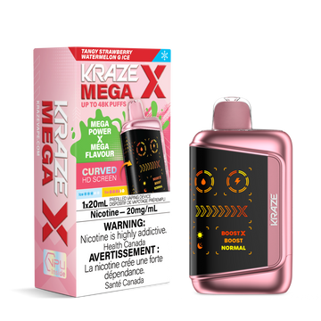 KRAZE MEGA 48K - TANGY STRAWBERRY WATERMELON G ICE