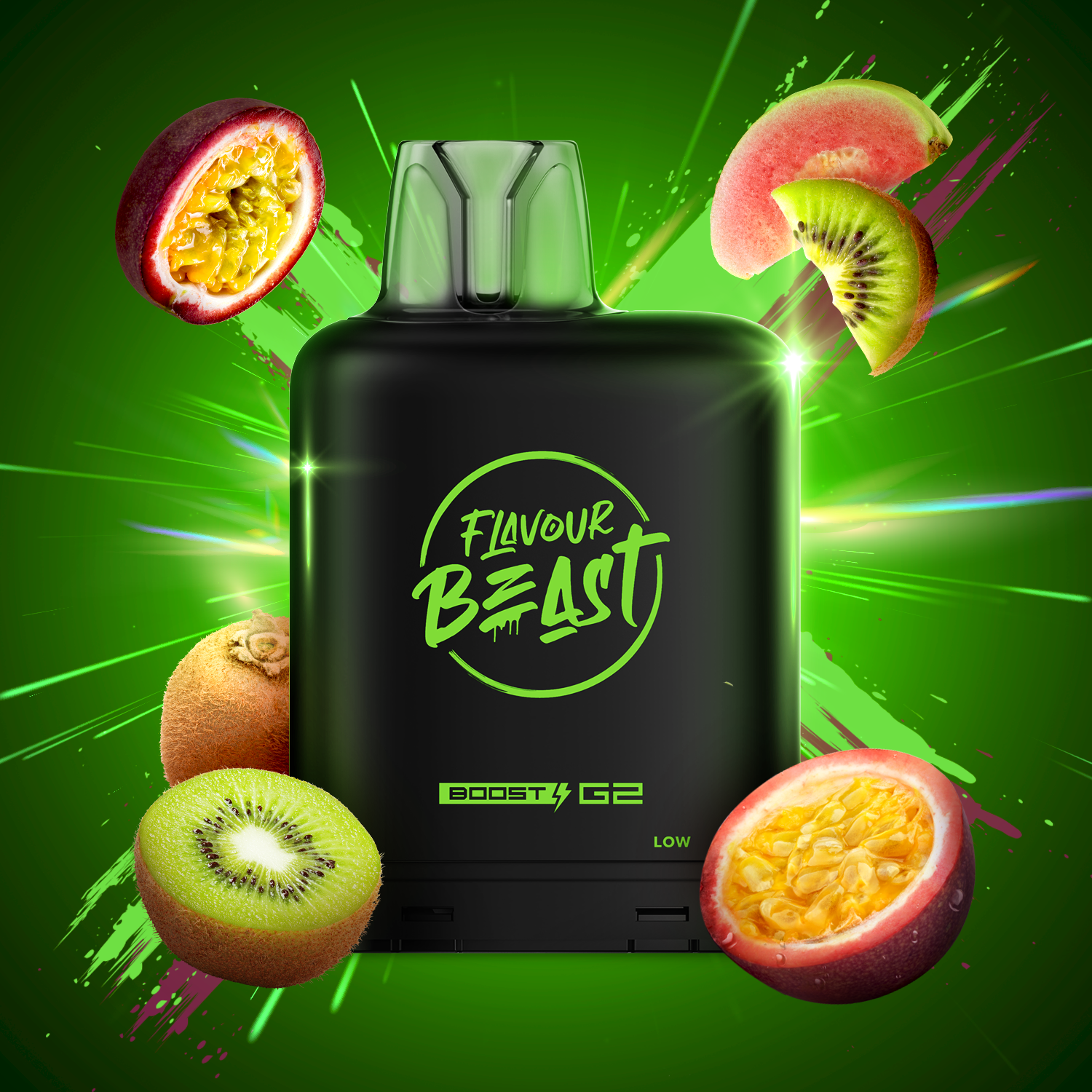 Level X Flavour Beast Boost G2 Kewl kiwi passionfruit
